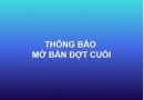 Thông báo mở bán đợt cuối chung cư 122 vĩnh tuy
